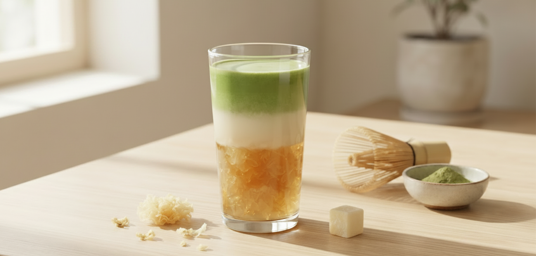 The 2-Minute Antioxidant Boost: Why We Mix Matcha and Tremella