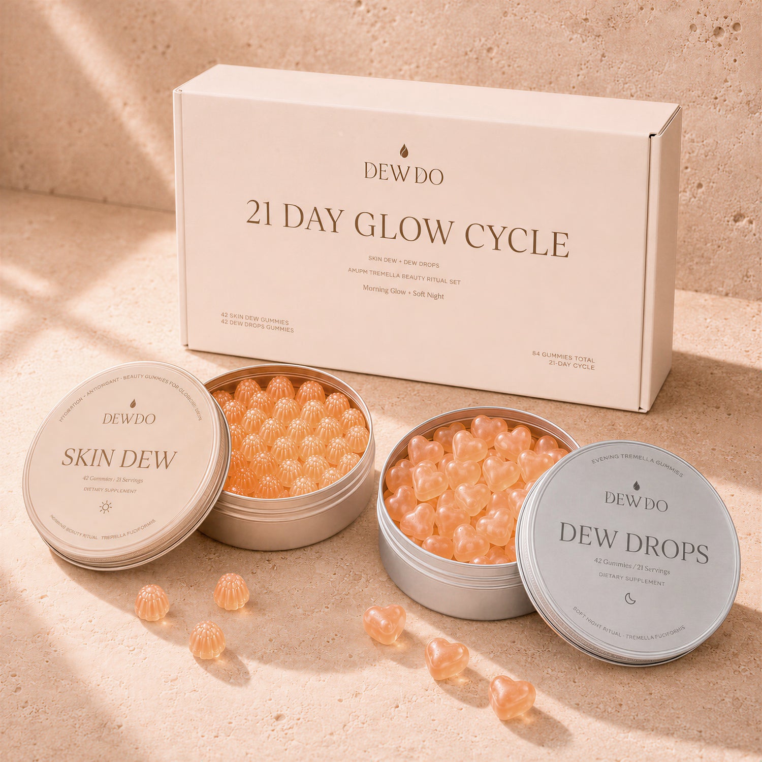 21-Day Glow Cycle AM/PM Gummy Set