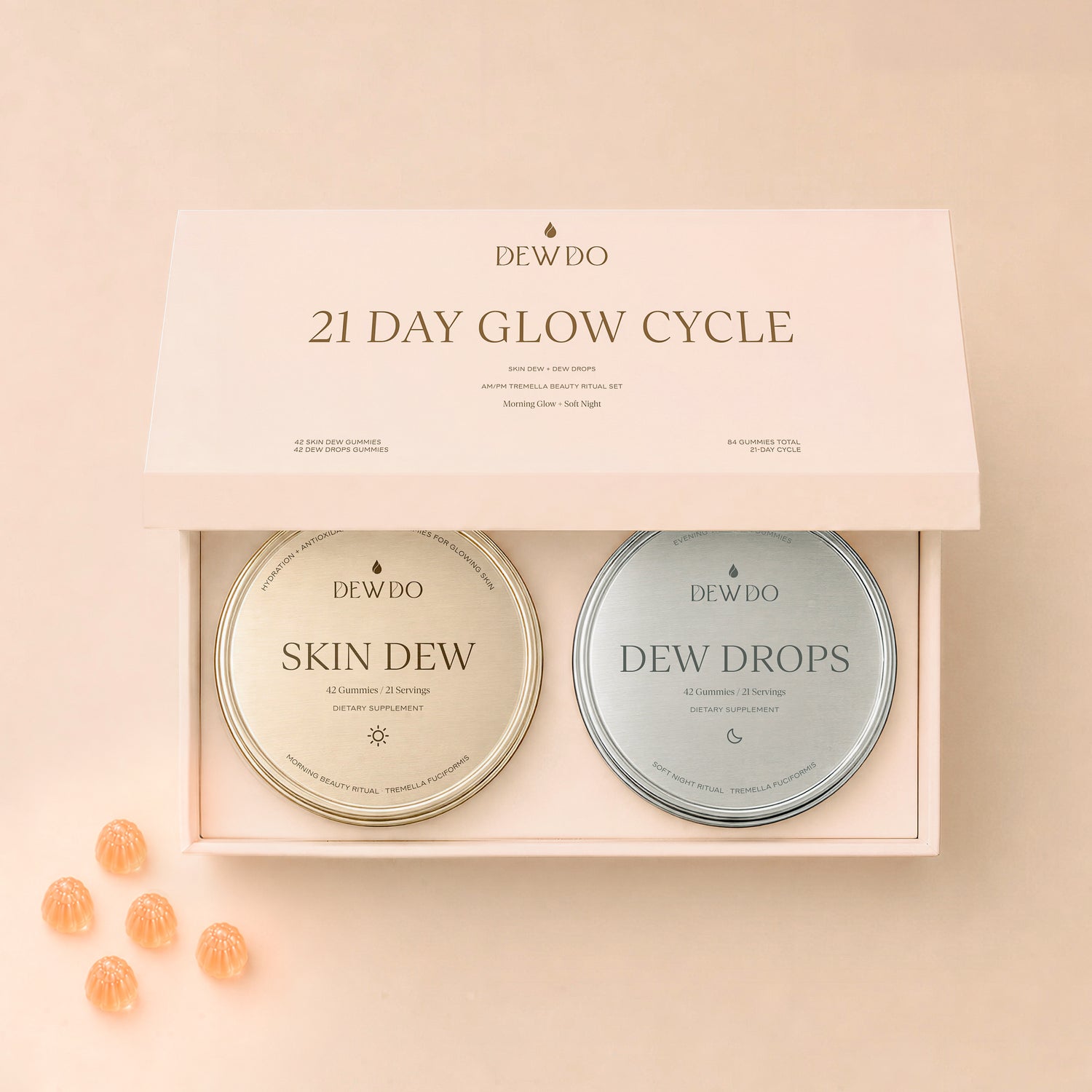 21-Day Glow Cycle AM/PM Gummy Set